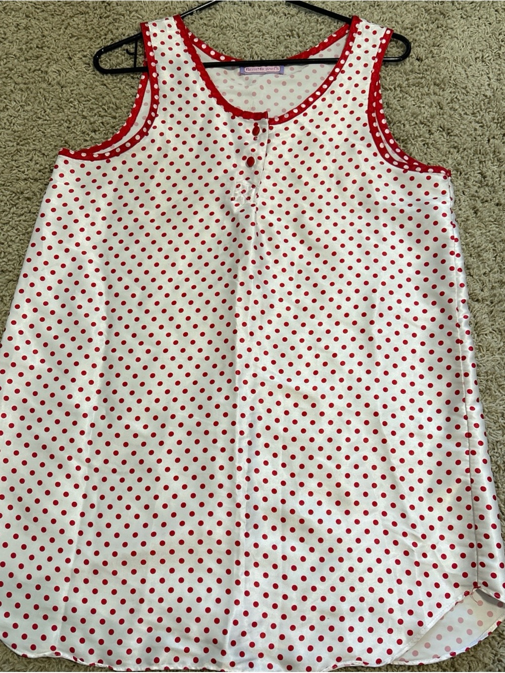 VTG Beth Michaels Red/White Polka Dot Cami